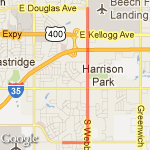 East Y Out and Back route map