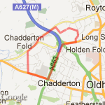 Chadderton loop 1 route map