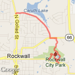 HM Park/Caruth route map