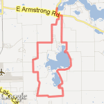 Tippecanoe Lake to Chapman Lake route map