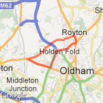 Royton Chadderton loop route map