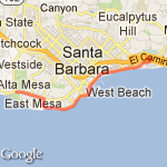 12 mile practice for half marathon SB coast route map