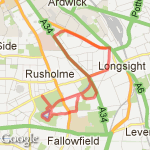 Park/Road Run route map