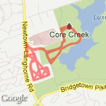 core creek 3.8 mi route map