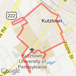 kutztown 4.5mi route map