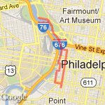 VP and T$ Run 10/21 route map