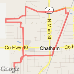 4.54 miles route map