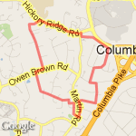 3.28 Miler route map