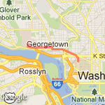 Georgetown-GW Route route map
