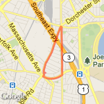 Andrew Sq 1.5 mile loop route map
