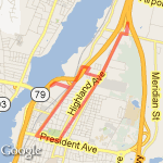 Wilson/Highland/Profit/President route map