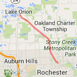 Paint Creek route map