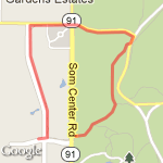 North Commons to Sunset route map
