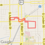 2.35 Dog Drop-Off route map