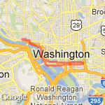 Eisenhower Memorial and American Indian route map