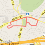 Hockey Run route map