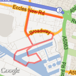 Salford 5.5k route map