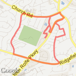 5.5 mile loop route map