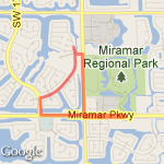 Through Silverlakes To Chruch route map