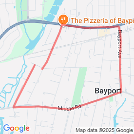 3 mile - 4.83 Km route in 83 Academy St. Bayport, ny