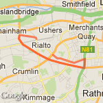 Harolds Cross Loop route map