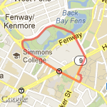 NU Fenway route map
