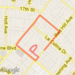 3 miles Karl house route map