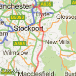 droylsden - marple - macclesfield route map