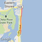 Haulover Jetty to Pier route map