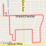3 miles in Westchester route map