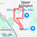 round-about-to-library route map