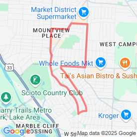 Run My Route - Running Map round-about-to-library