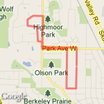 highridge walk route map