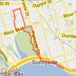 10.23 Slow Incline route map