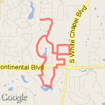 Monticello Lake route map
