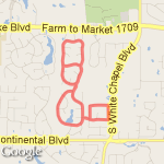Timber Lake route map