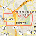 Around Piedmont route map