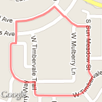 3 Mile Loop route map