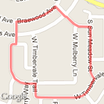 3 Mile Loop - Neighborhood route map