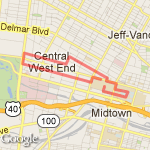 Chase Park & Chaifetz route map