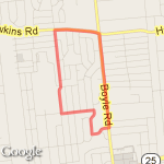 Running route route map