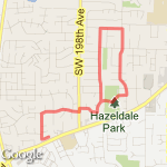 Hazeldell route map