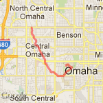 Training Route for Nov 17th route map