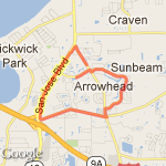 5 mile Sugar mill entrances route map