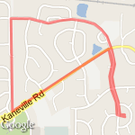 First trip-bike path route map