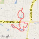 Monticello Lakes route map