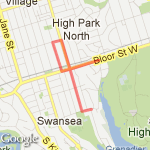 Hills Ellis Park route map