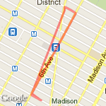 Day 2 breakfast route map