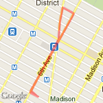 day 3 dinner route map