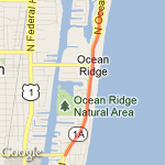 Ocean Hammock to Woolbright route map